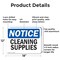 Signmission Cleaning Supplies, 18 in W x Rectangle, Aluminum OS-2PACK-NS-A-1218-L-10654 - alternate 3